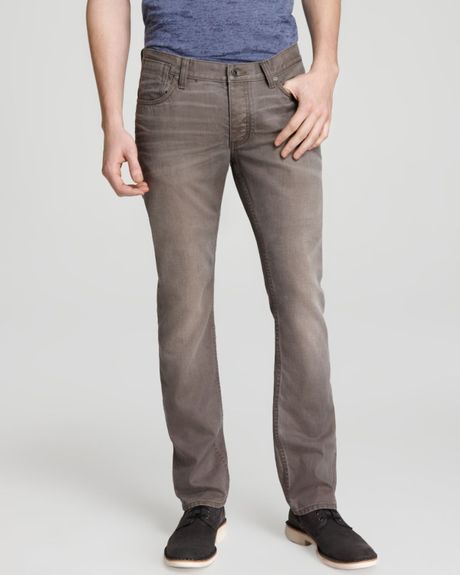 John Varvatos Usa Jeans Bowery Slim Straight Fit in Sting Ray in Gray ...