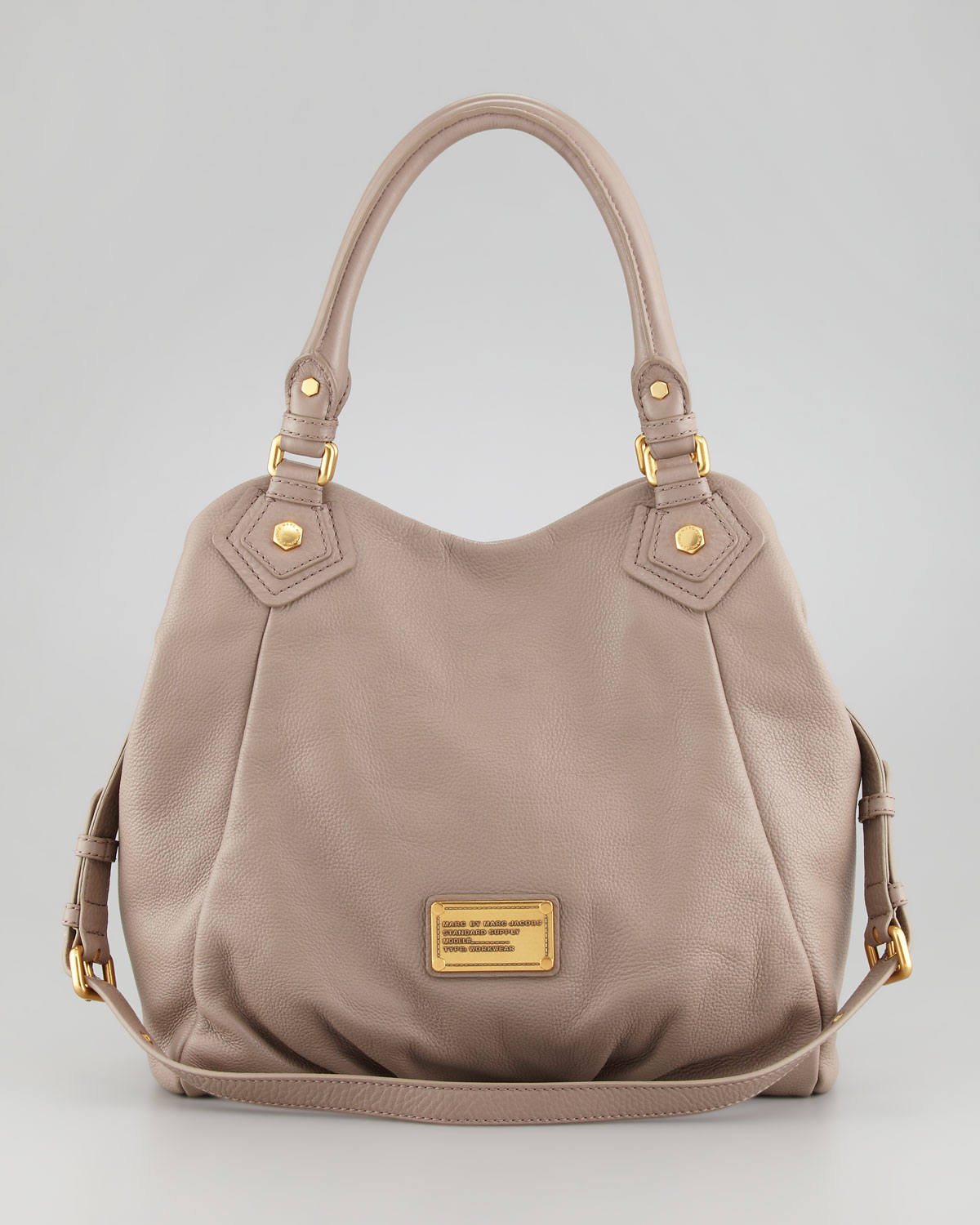 Lyst Marc By Jacobs Classic Q Fran Satchel Bag Tan In Brown Gallery