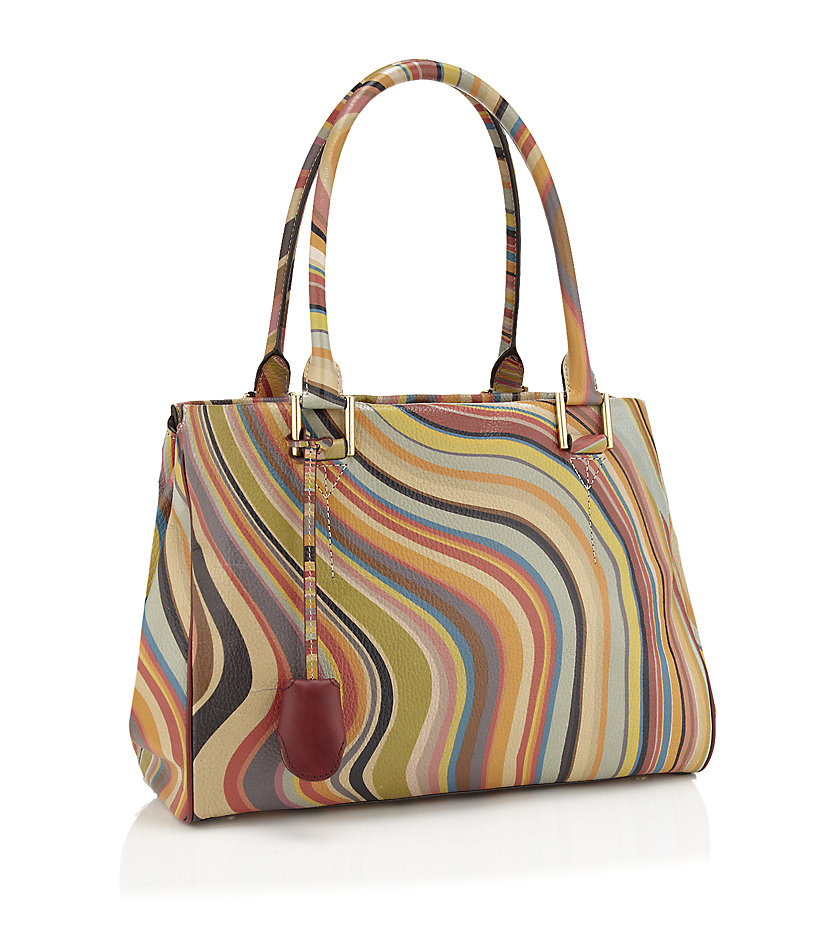 Paul Smith Globe Swirl Print Bag In Metallic Lyst Gallery