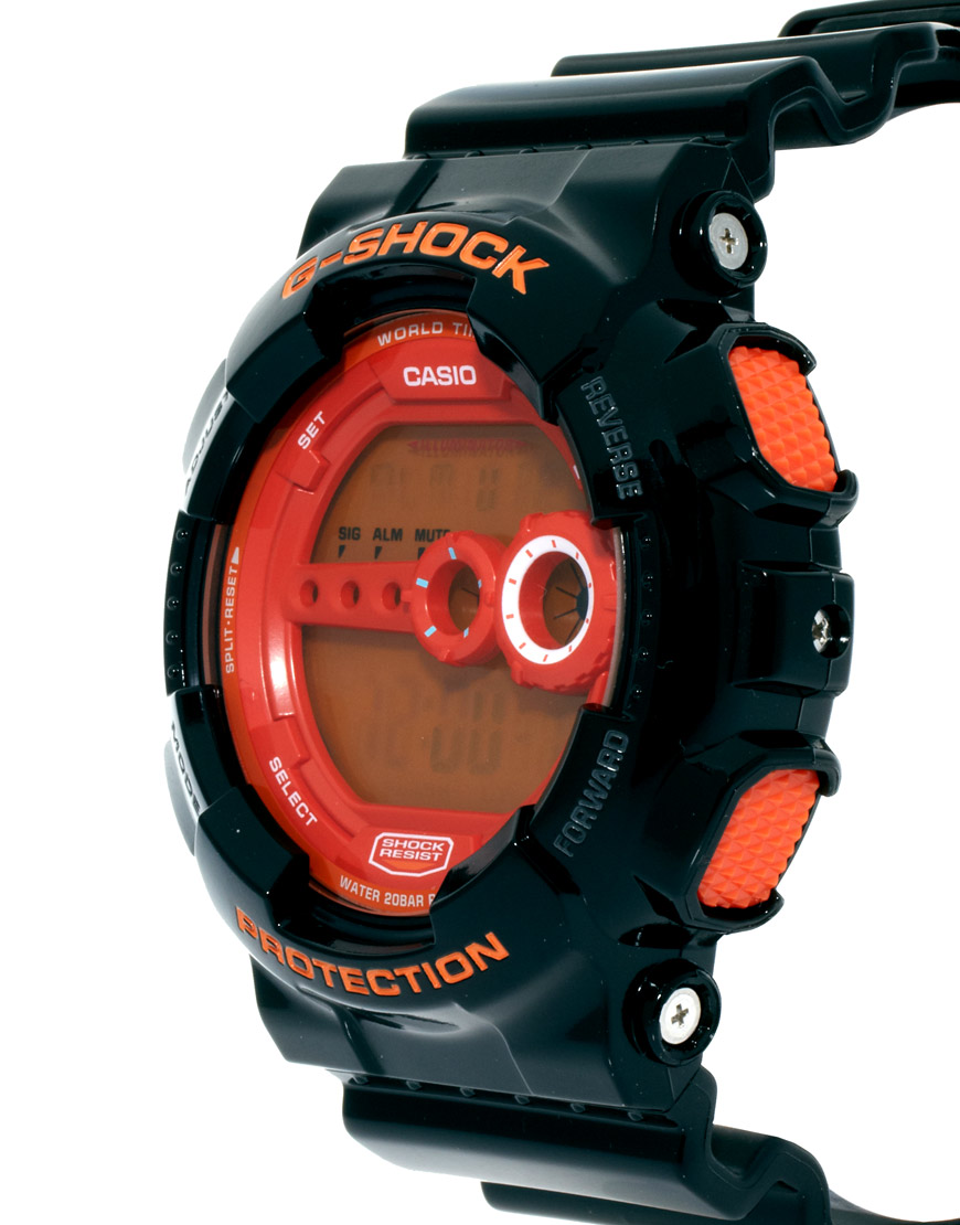 g shock red white