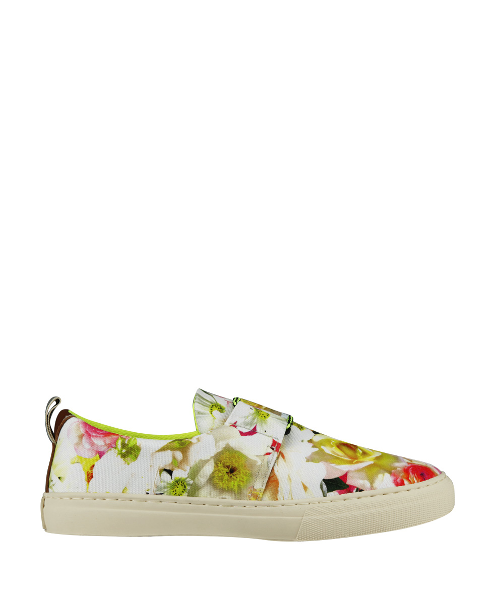 printed canvas sneakers