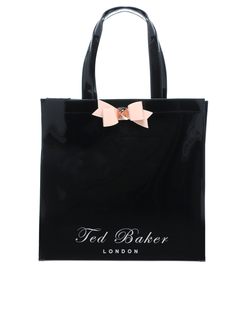 Ted baker Bigcon Bow Shopper in Pink | Lyst