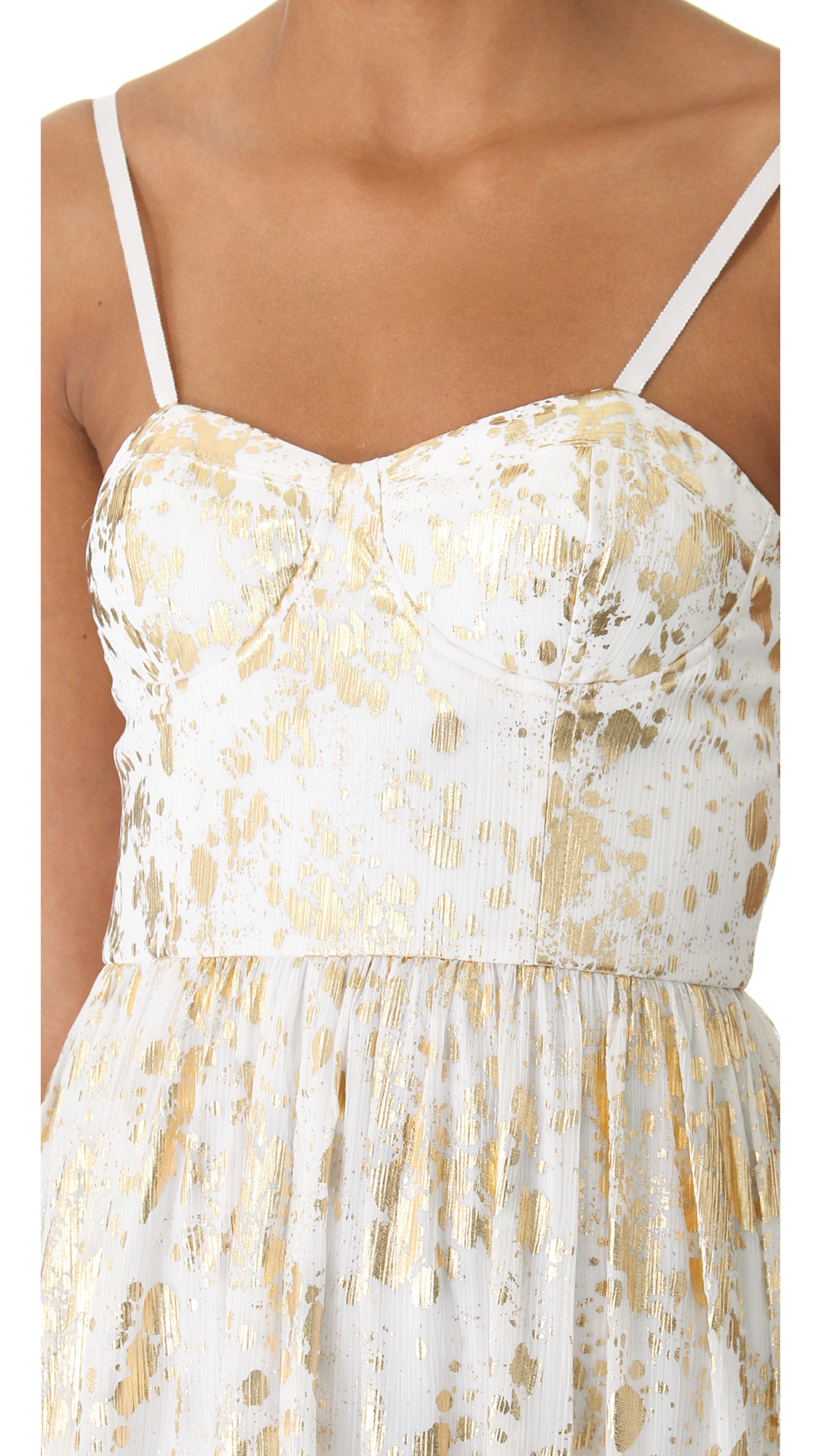 alice and olivia bustier dress