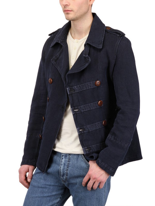 Lyst - Corto Maltese Old Garment Dyed Casual Jacket in Blue for Men
