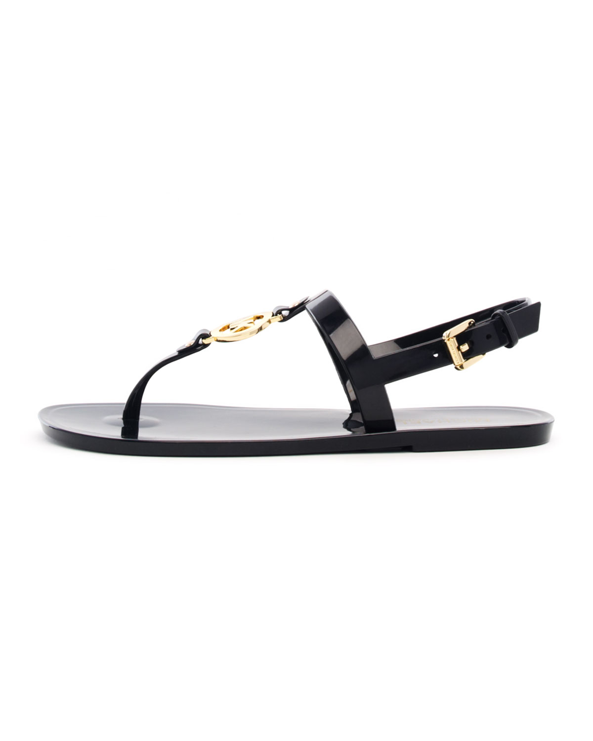 Lyst - Michael Kors Sondra MK Jelly Thong Sandal in Black