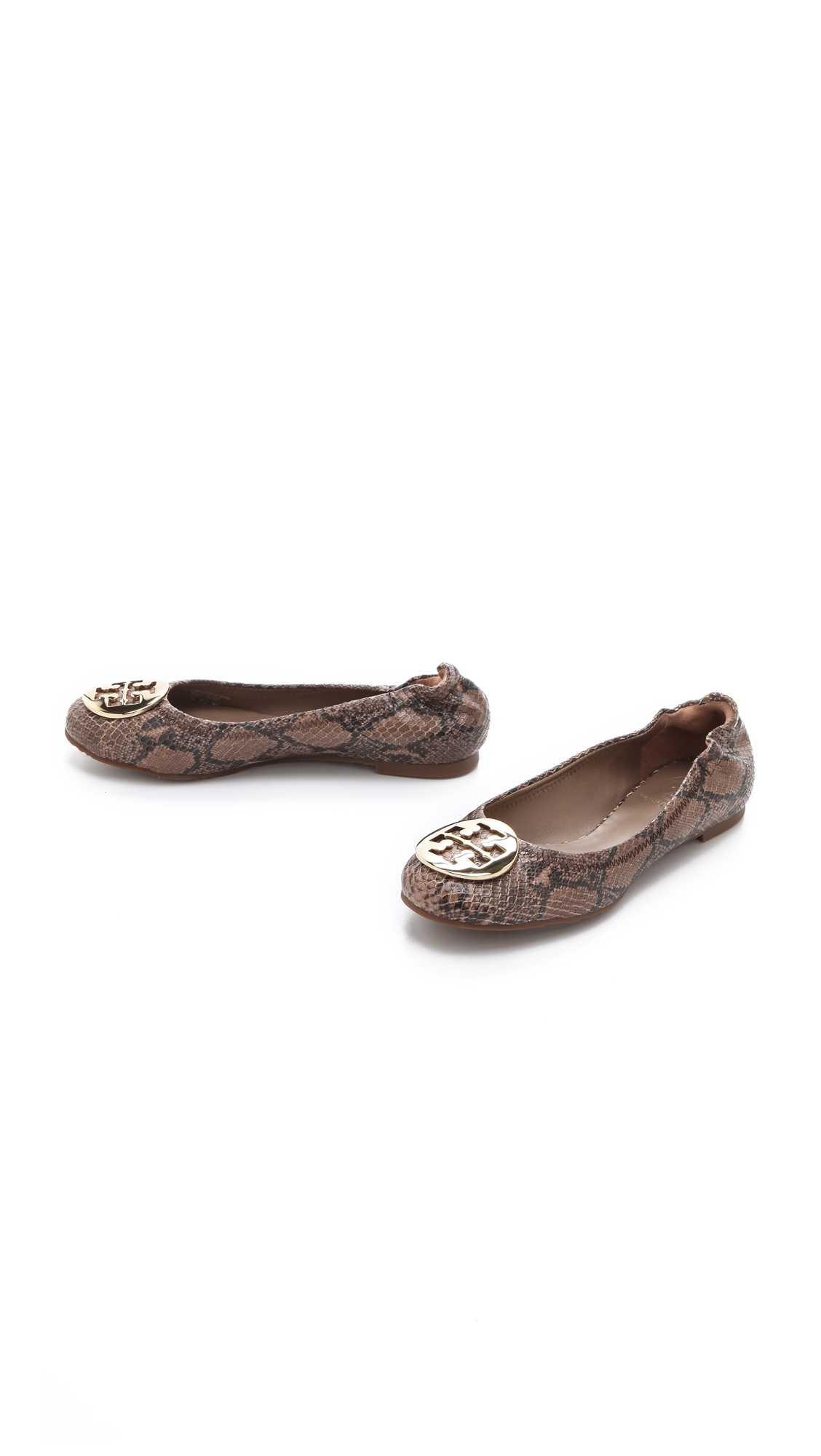 tory burch snake print flats