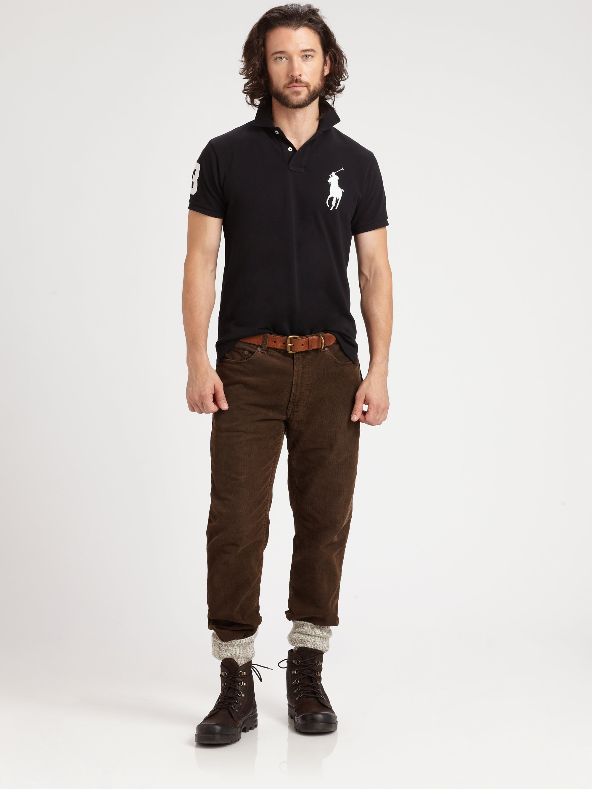 brown polo pants