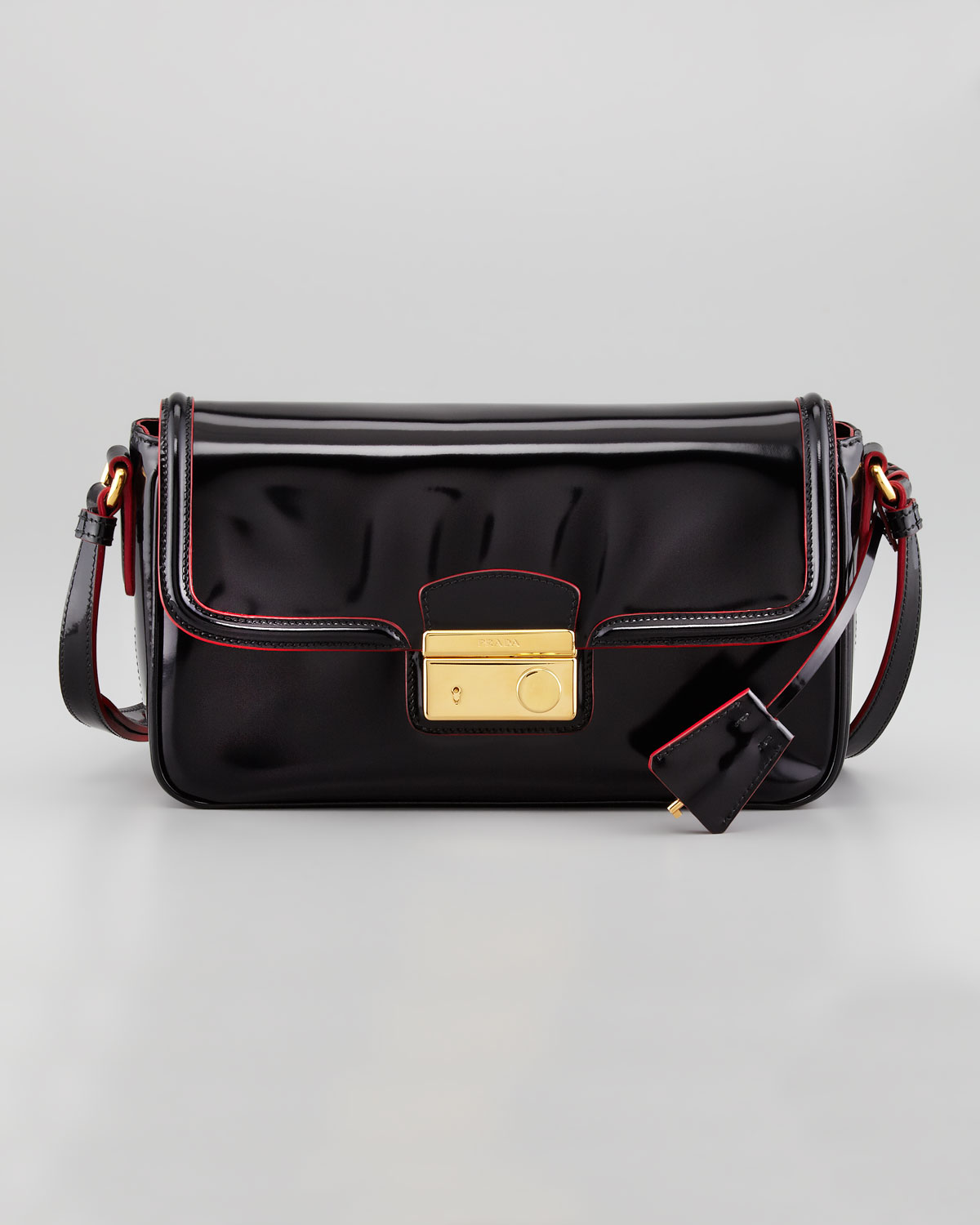 prada small monochrome crossbody bag