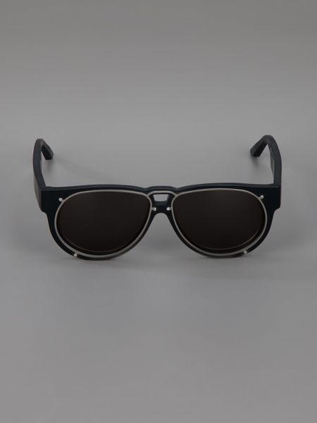 Stone Island Matted Sunglasses in Black for Men | Lyst