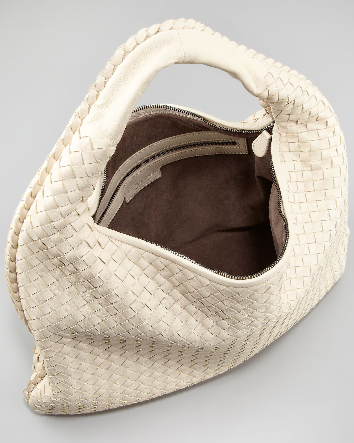 Bottega veneta Veneta Woven Hobo Bag Large in Natural | Lyst