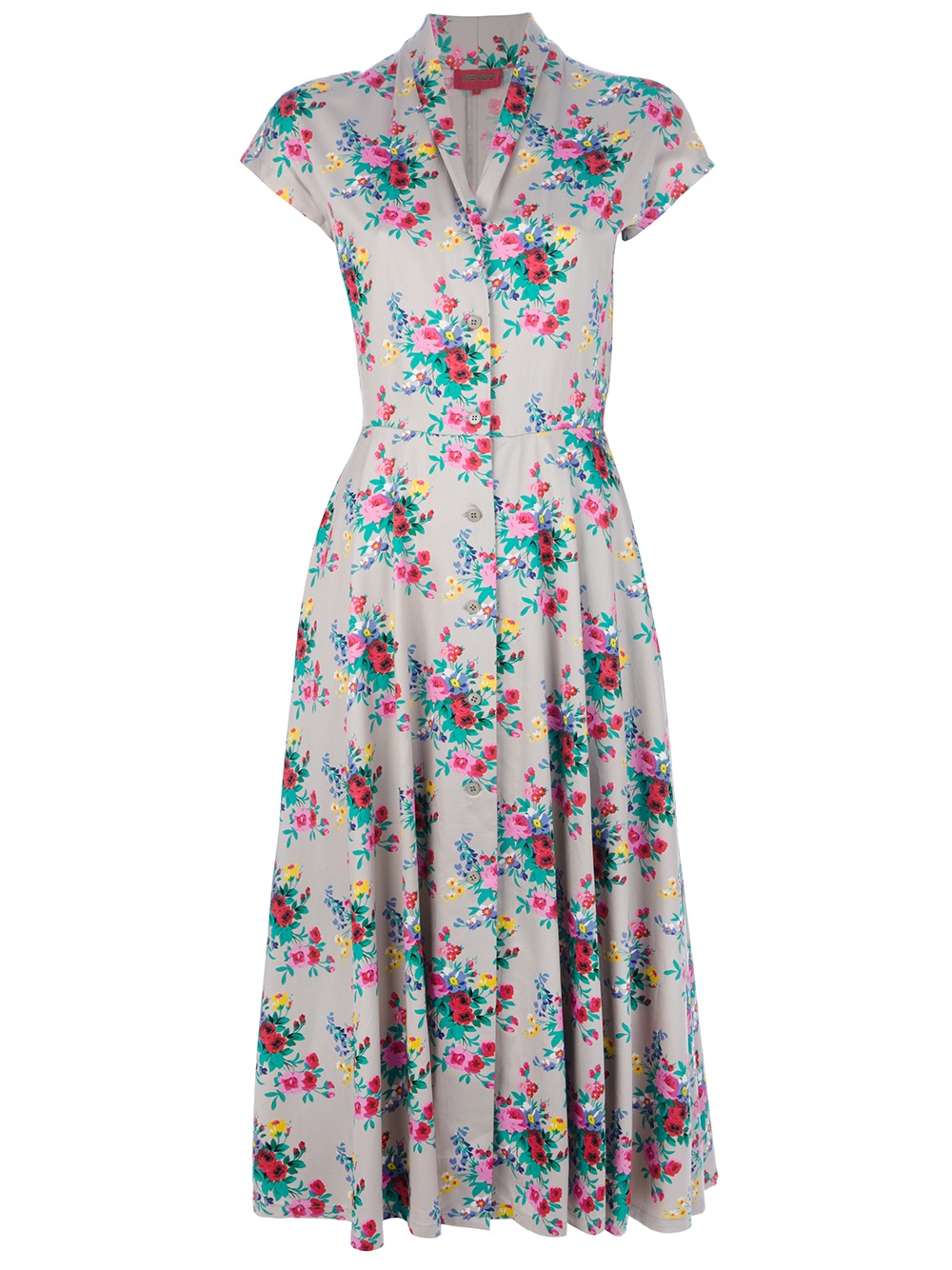 Kenzo Vintage Floral Print Dress in Floral | Lyst