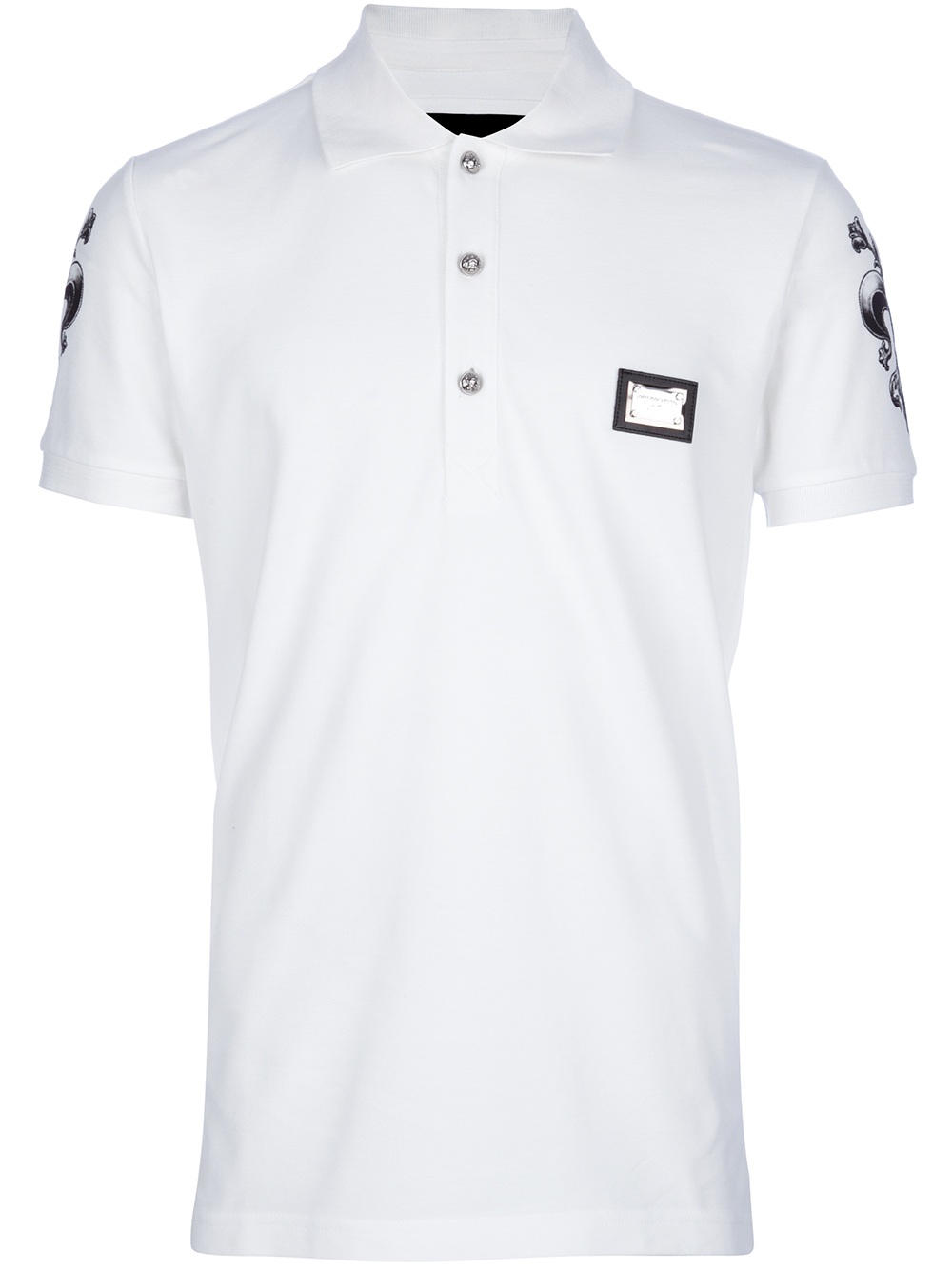 Lyst - Philipp Plein Logo Polo Shirt in White for Men