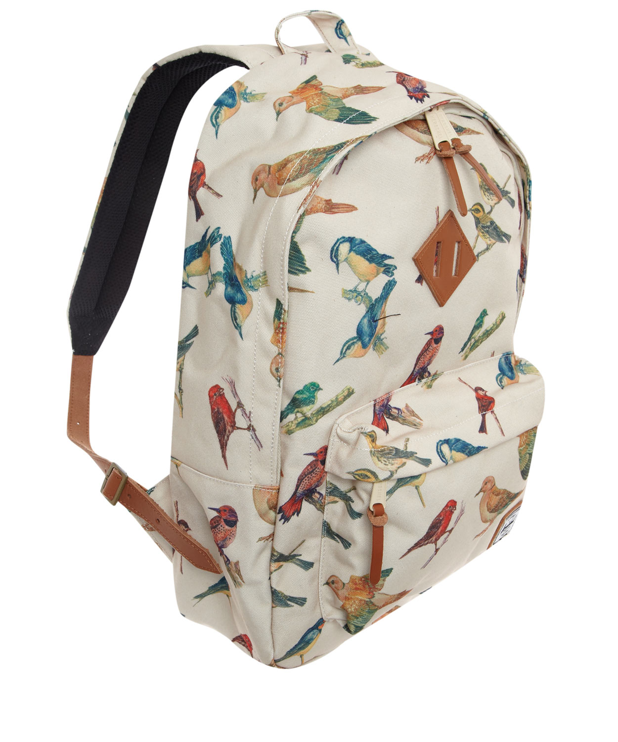 Lyst Herschel Supply Co. Cream Woodlands Bird Print Rucksack in White