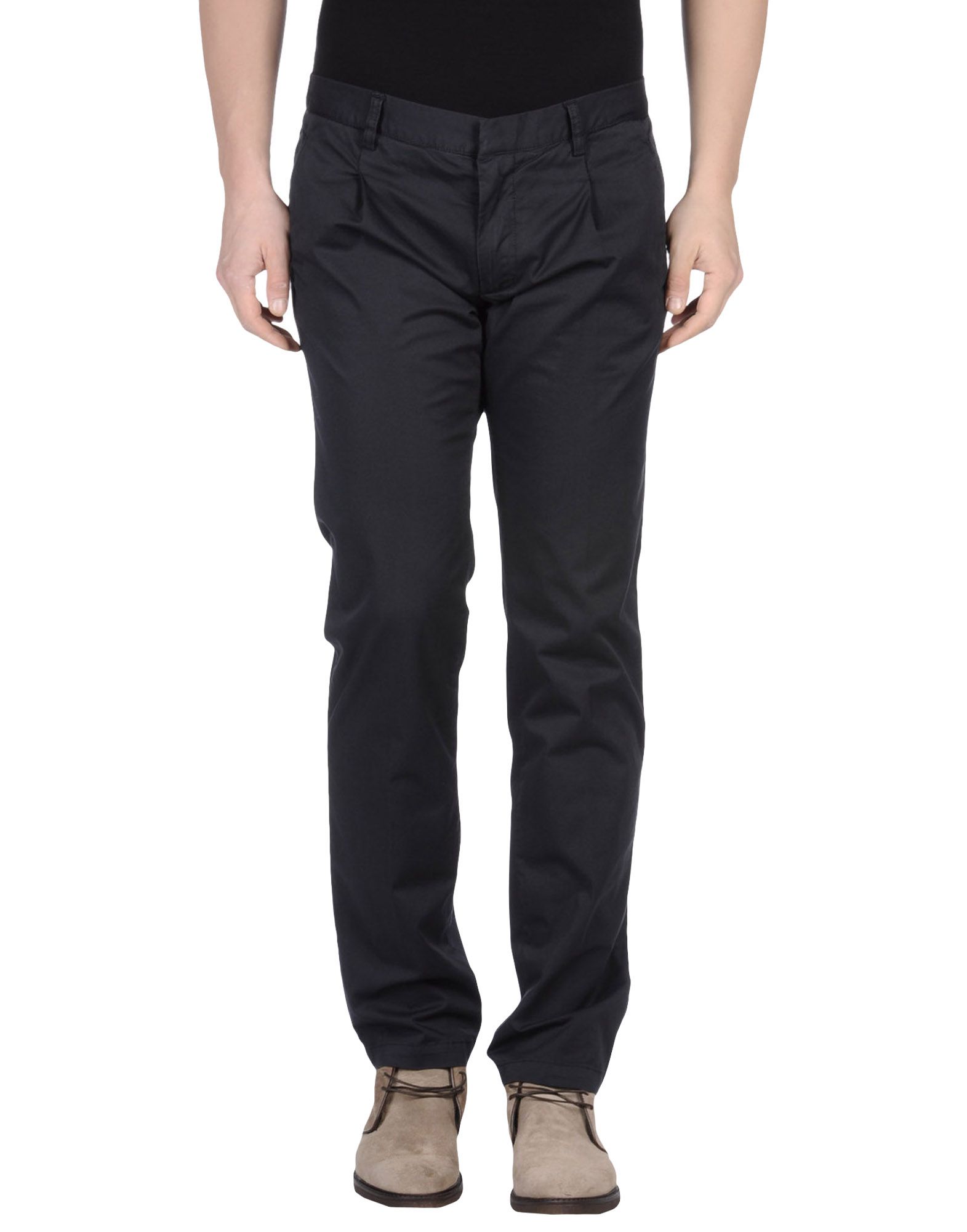 black casual trousers men's