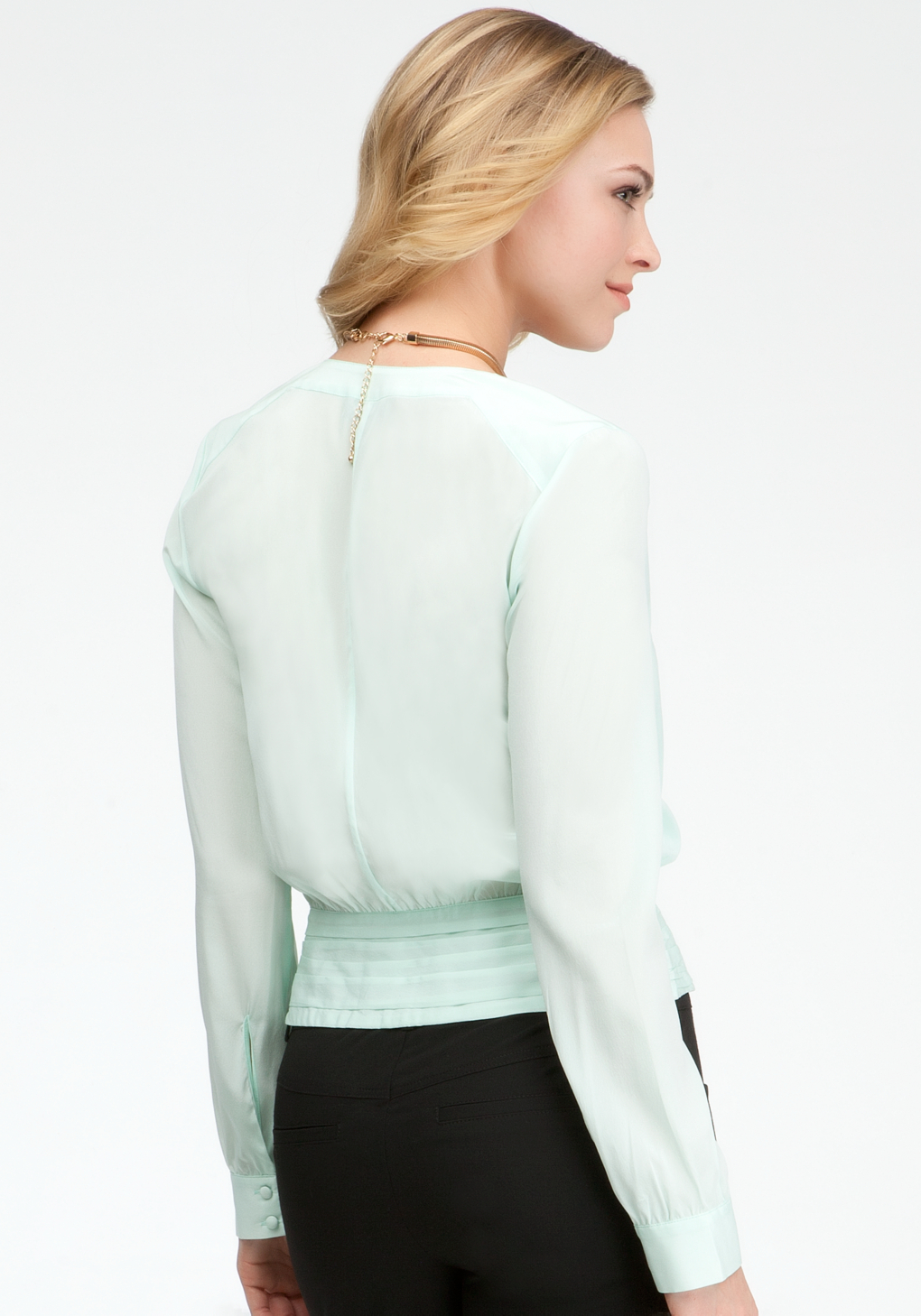 pleated long sleeve