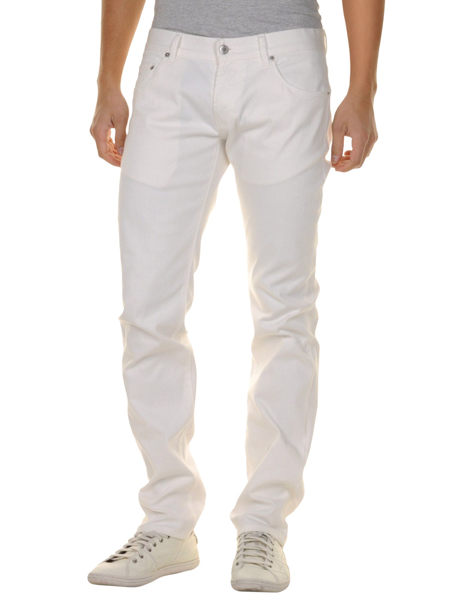 Prada Sport Denim Trousers in White for Men (ivory) | Lyst