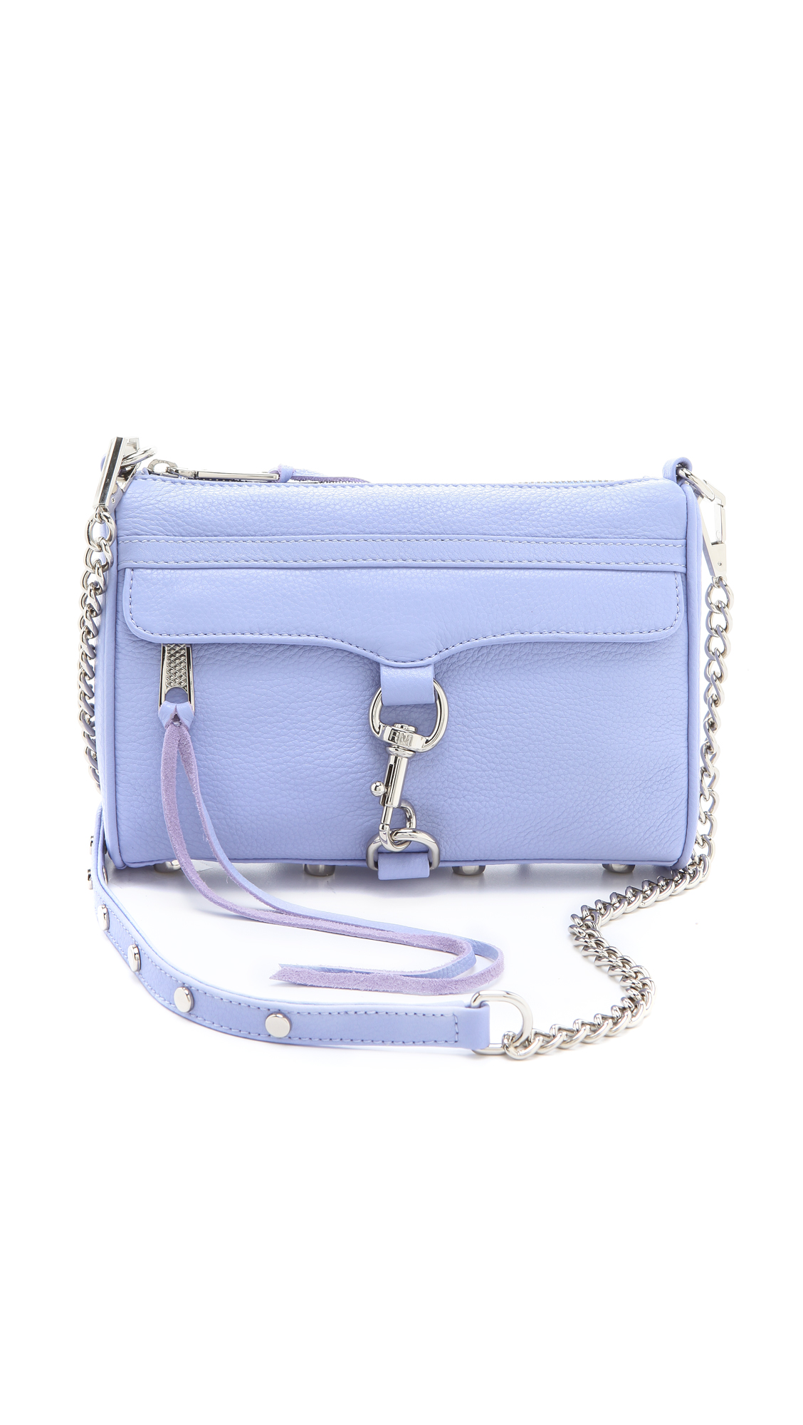 Lyst Rebecca Minkoff Mini Mac Bag In Purple