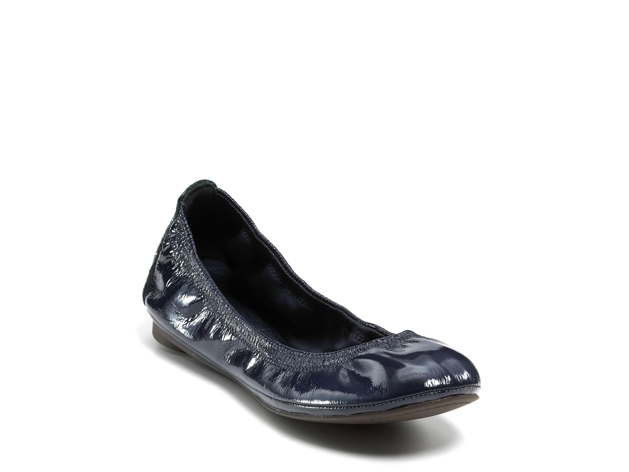 Lyst - Tory Burch Eddie Patent Leather Ballet Flats in Blue