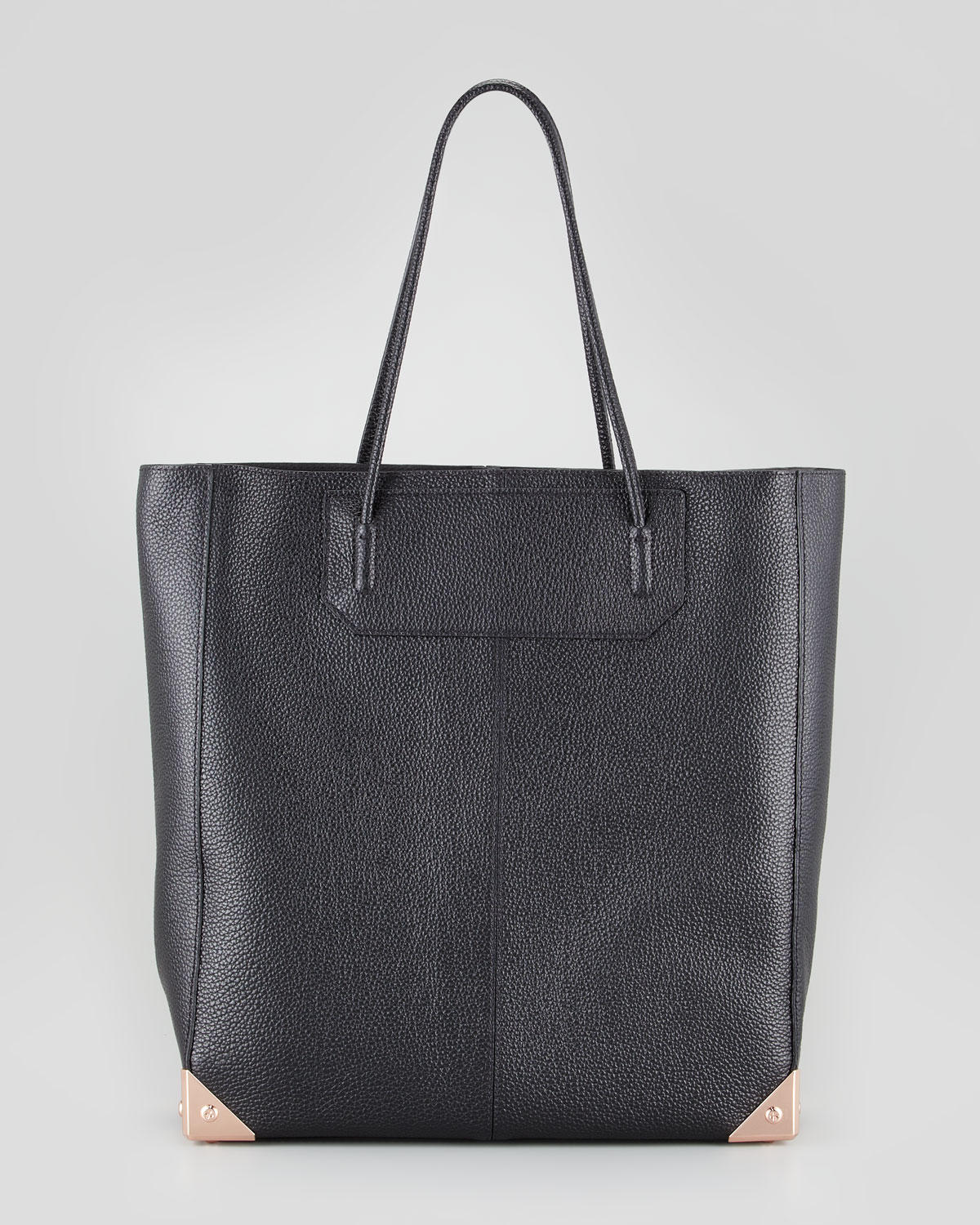 Alexander Wang Prisma Pebbled Leather Tote Bag in Black | Lyst