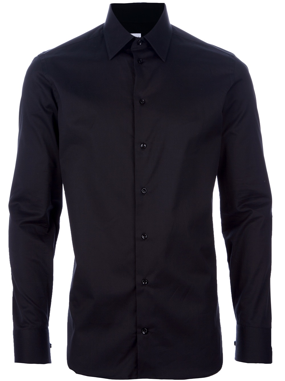 Armani Button Down Shirt in Black for Men | Lyst