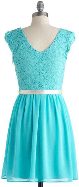 Modcloth Champagne At Midnight Dress in Pale Sky in Blue (champagne) | Lyst