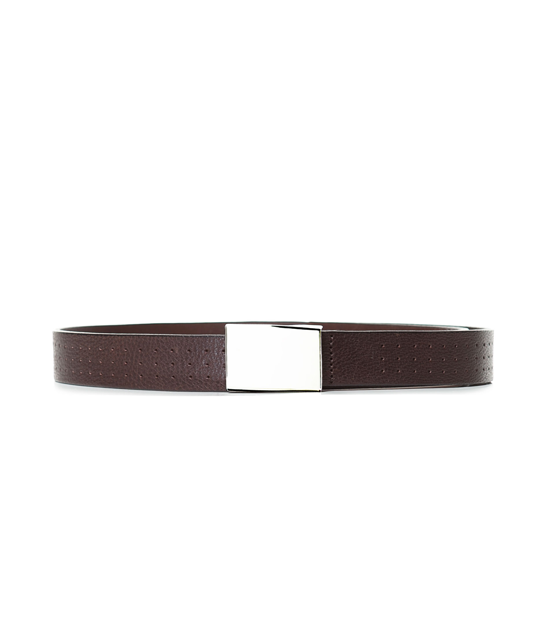 Zara Cut Work Belt with Rectangular Buckle in Brown for Men Lyst