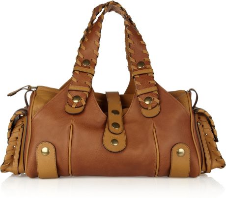 Chloé Silverado Leather Tote in Brown (tan) | Lyst