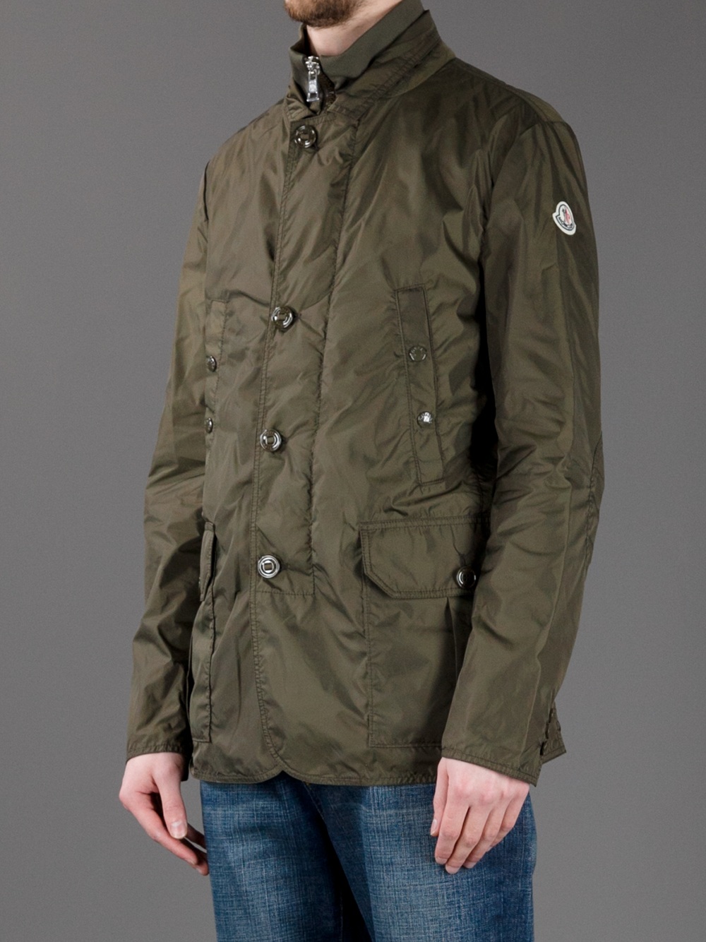 Moncler Military Jacket in Green for Men Lyst