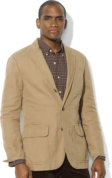 Polo Ralph Lauren Langley Chino Sport Coat in Beige for Men | Lyst