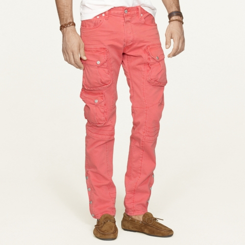 black and pink cargo pants