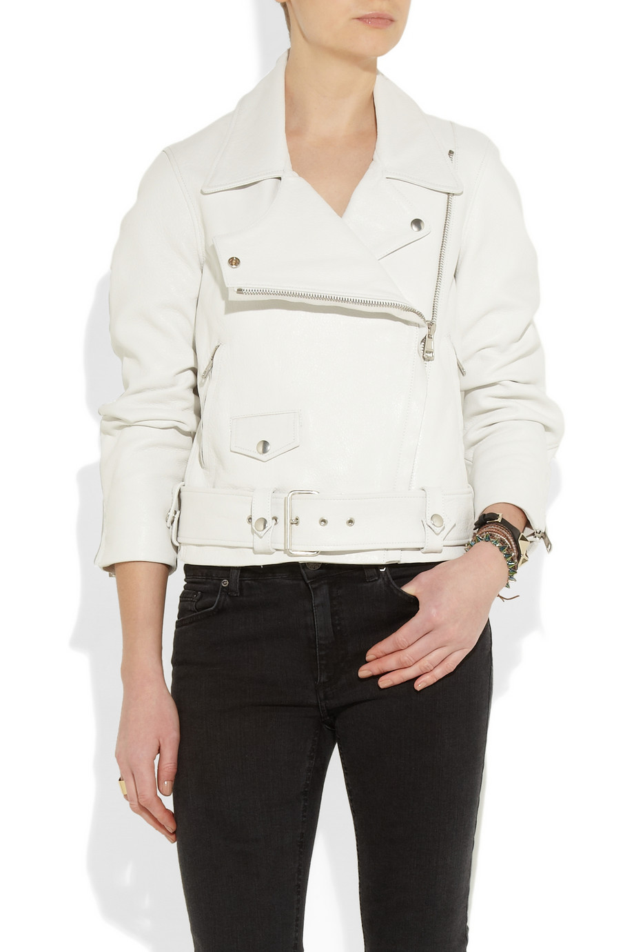 acne studios white coat