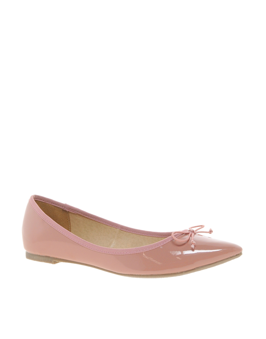 Lyst - Asos Asos Live Pointed Ballet Flats in Pink