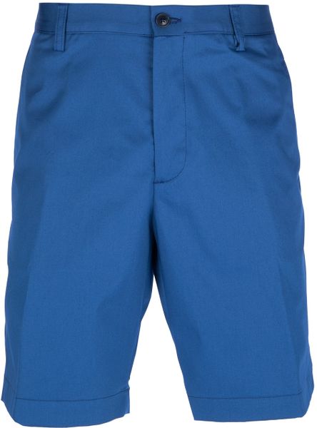 Etro Knee Length Shorts in Blue for Men | Lyst