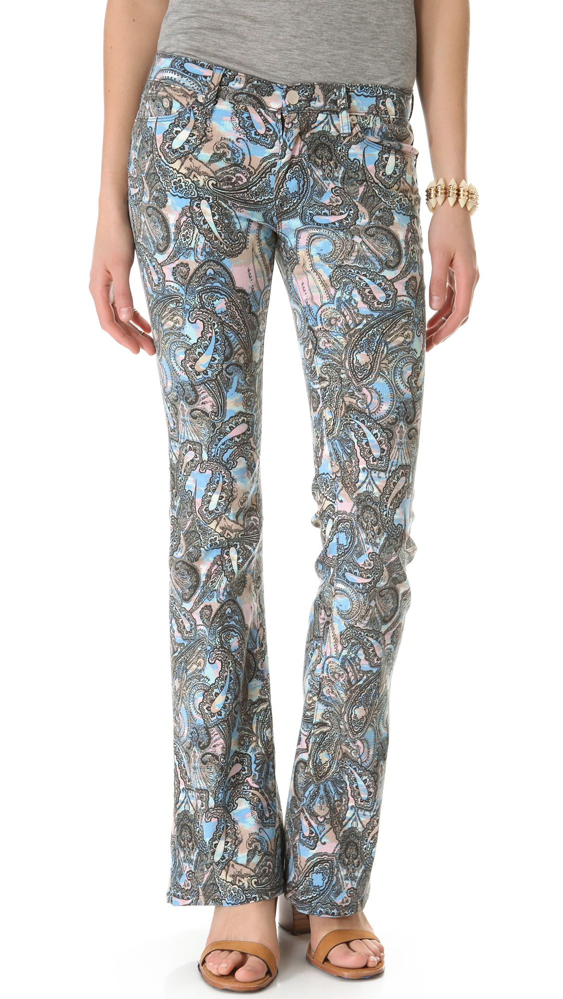 black paisley jeans