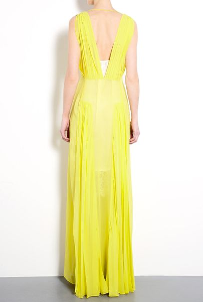 By Malene Birger Nadra Silk Maxi Dress in Yellow | Lyst