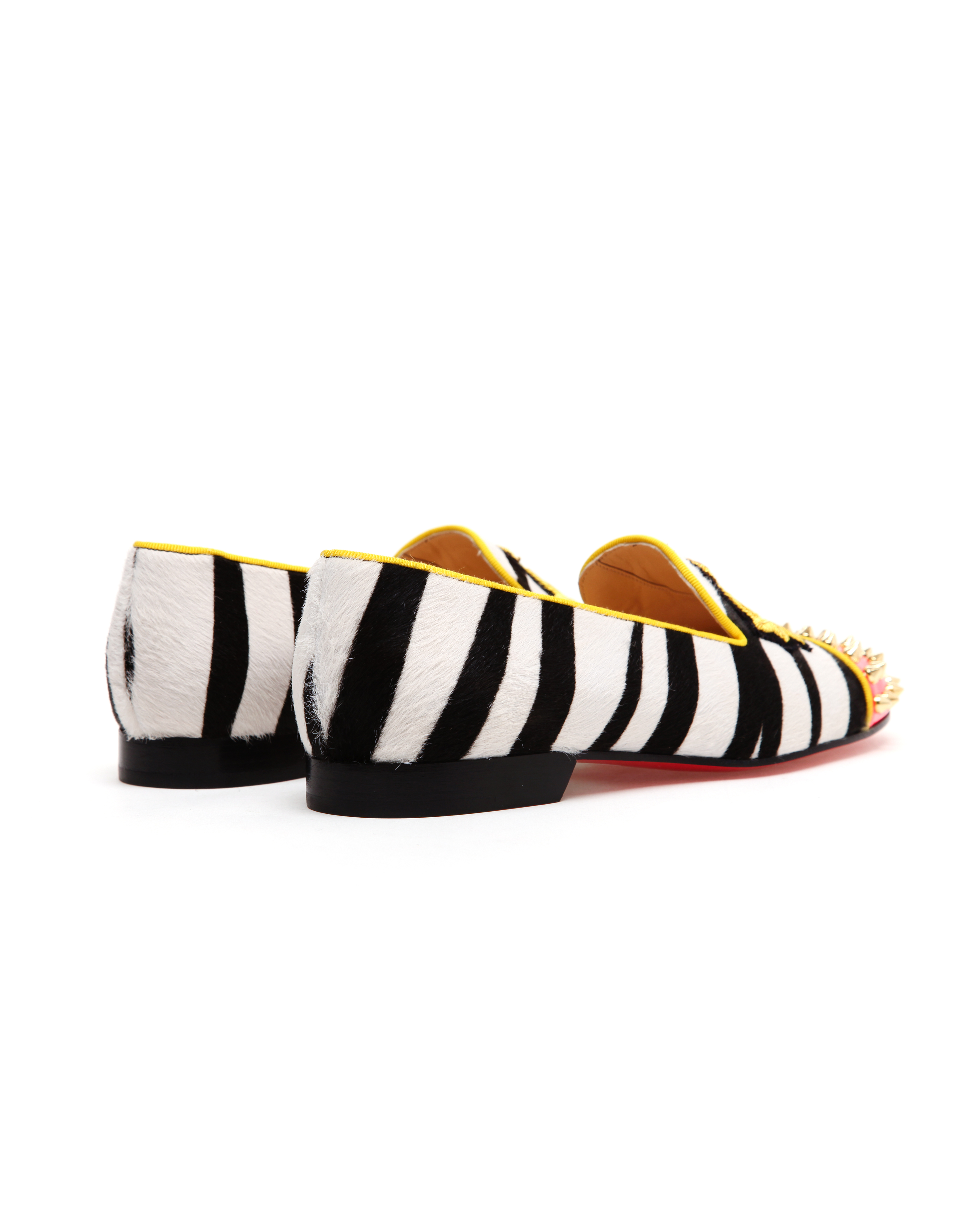 Christian louboutin Intern Ponyskin and Leather Dress Slippers in ...  