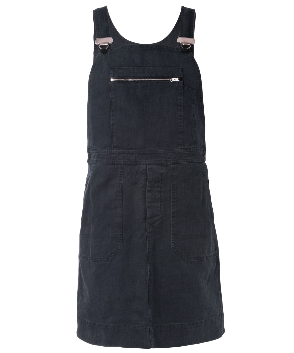 Mhl By Margaret Howell Indigo Cotton Twill Dungaree Dress in Black ...