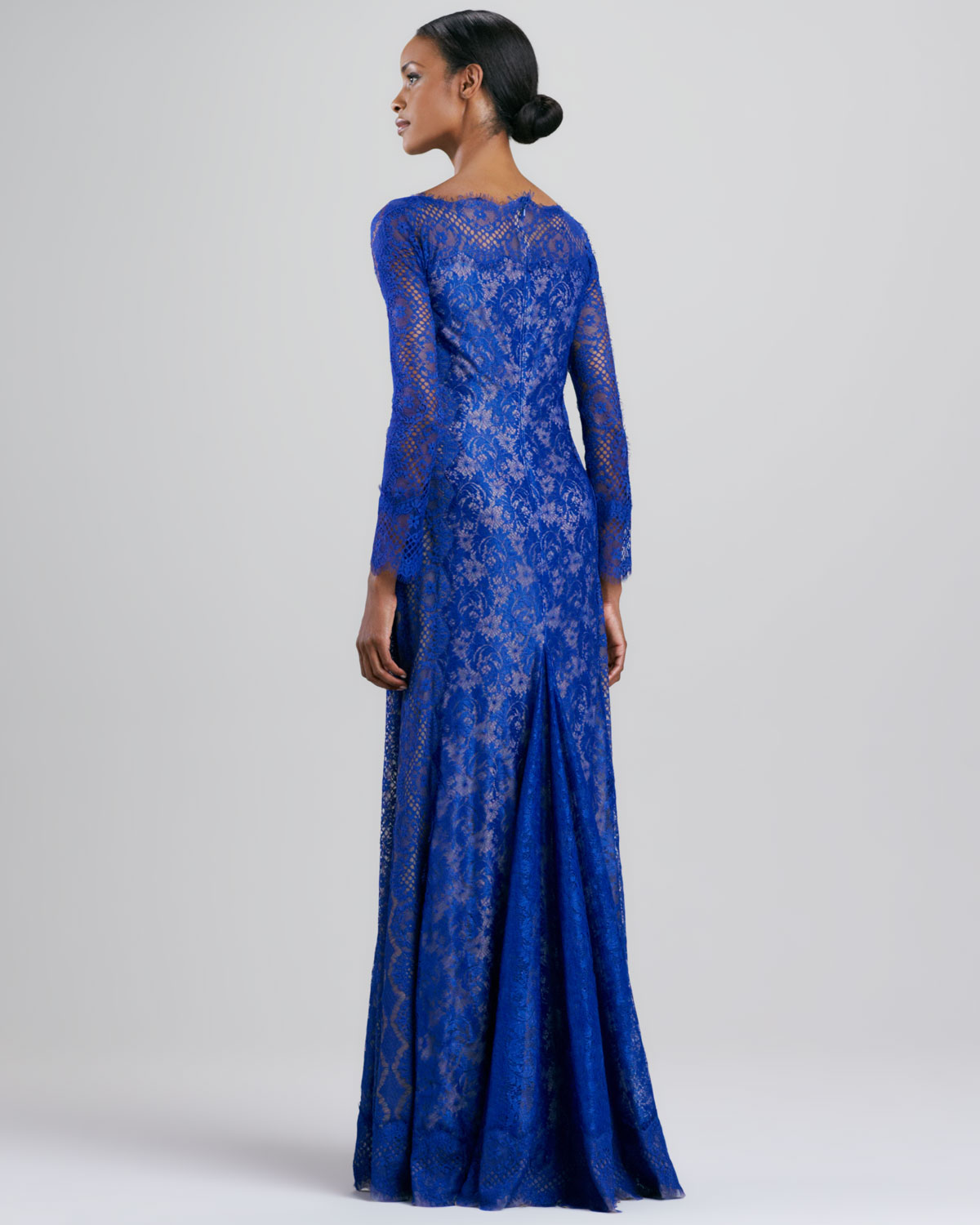 tadashi shoji lace gown