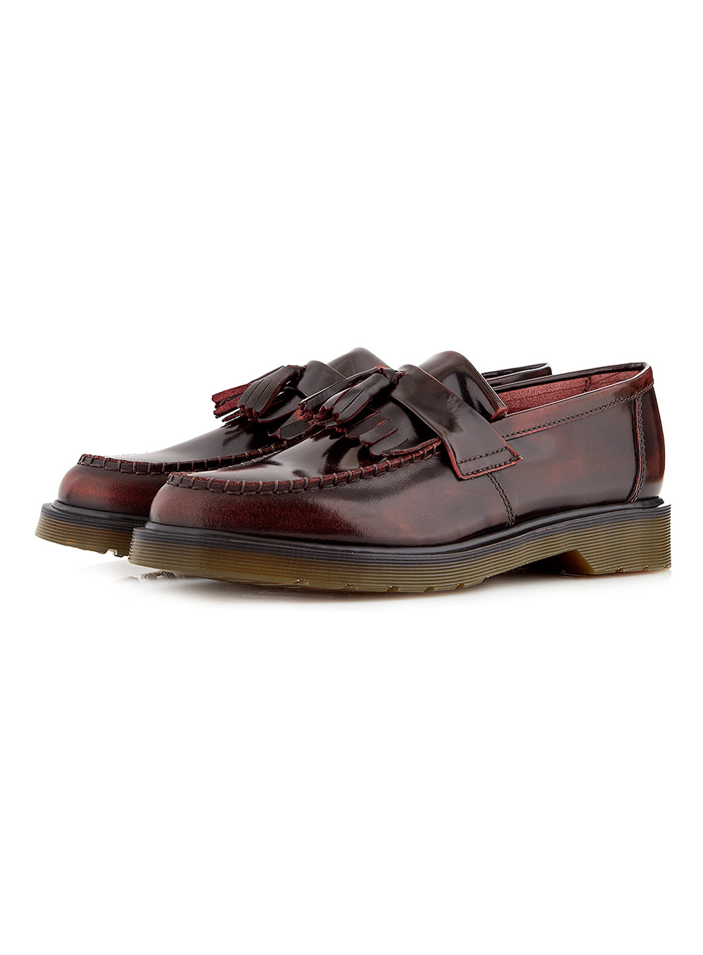 Lyst - Dr. Martens Original Burgundy Adrian Tassel Loafer in Red for Men