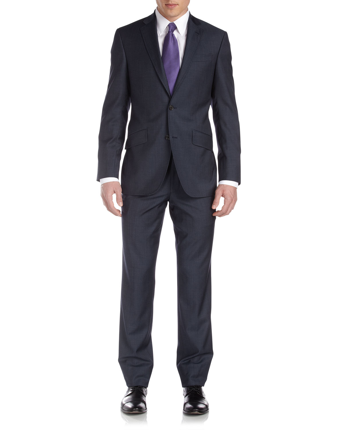 Ted Baker Endurance Slim Jim Worsted Two Piece Suit in Black for Men ...
