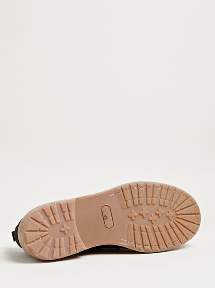 contrast sole derby shoes