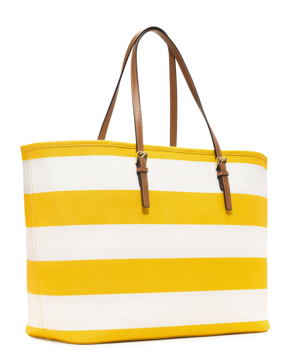 michael kors striped tote