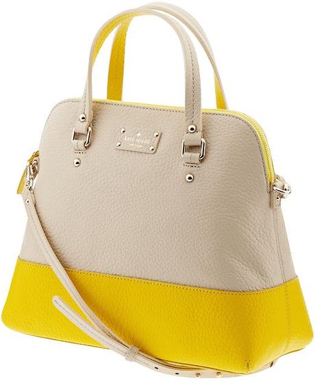 Kate Spade Grove Court Large Maise Bag in Yellow (seedpearl/donovan ...
