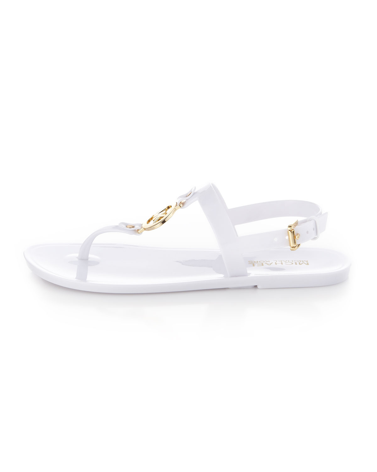 jelly white sandals