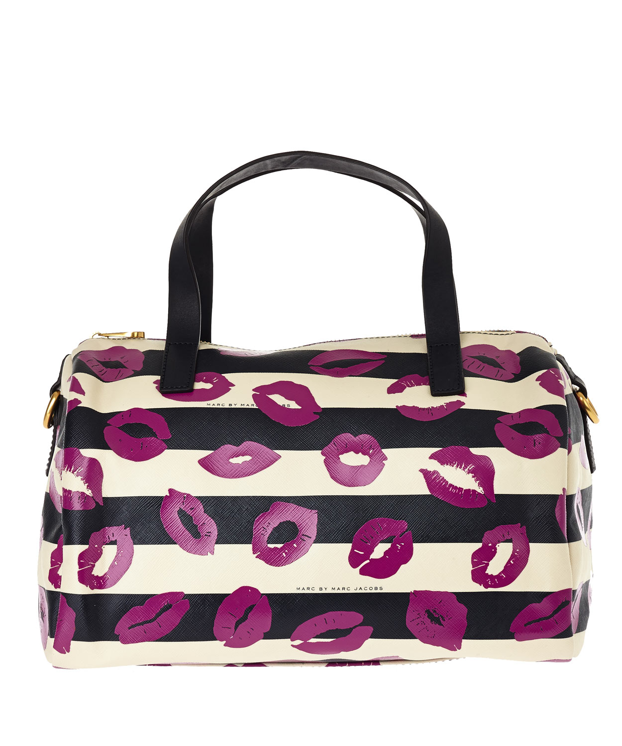 Lyst - Marc By Marc Jacobs Navy Eazy Lips Print Bowling Bag in Purple