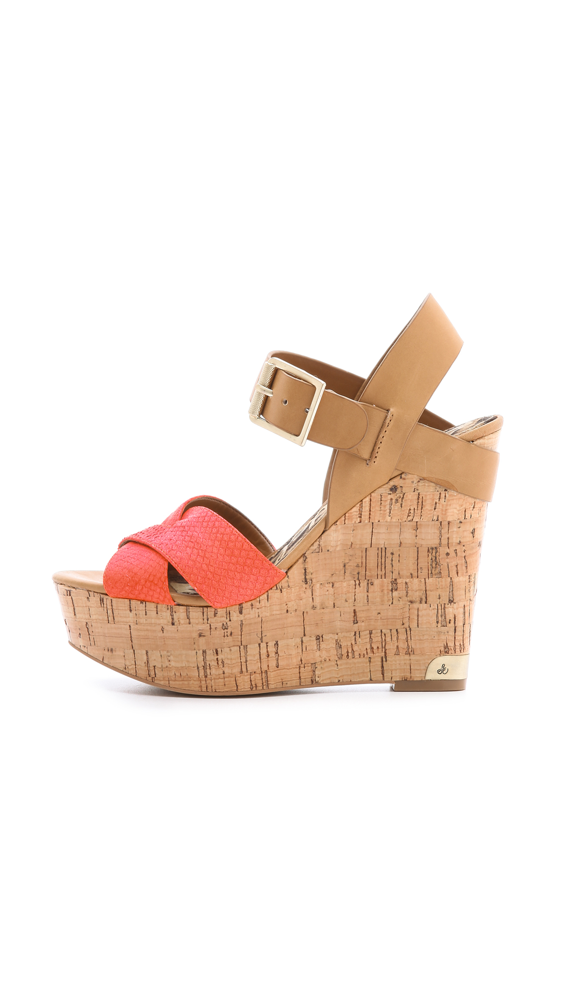 sam edelman orange sandals