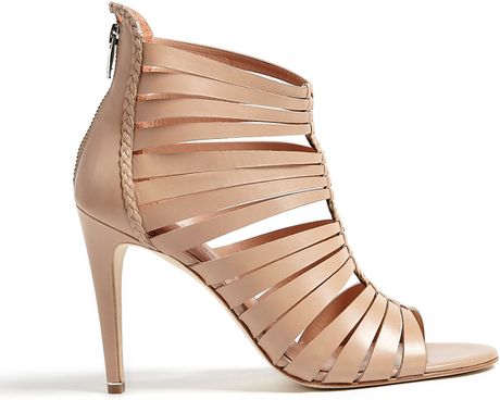 Sigerson Morrison Nude Strappy Ankle Mary Sandal in Beige (nude) | Lyst