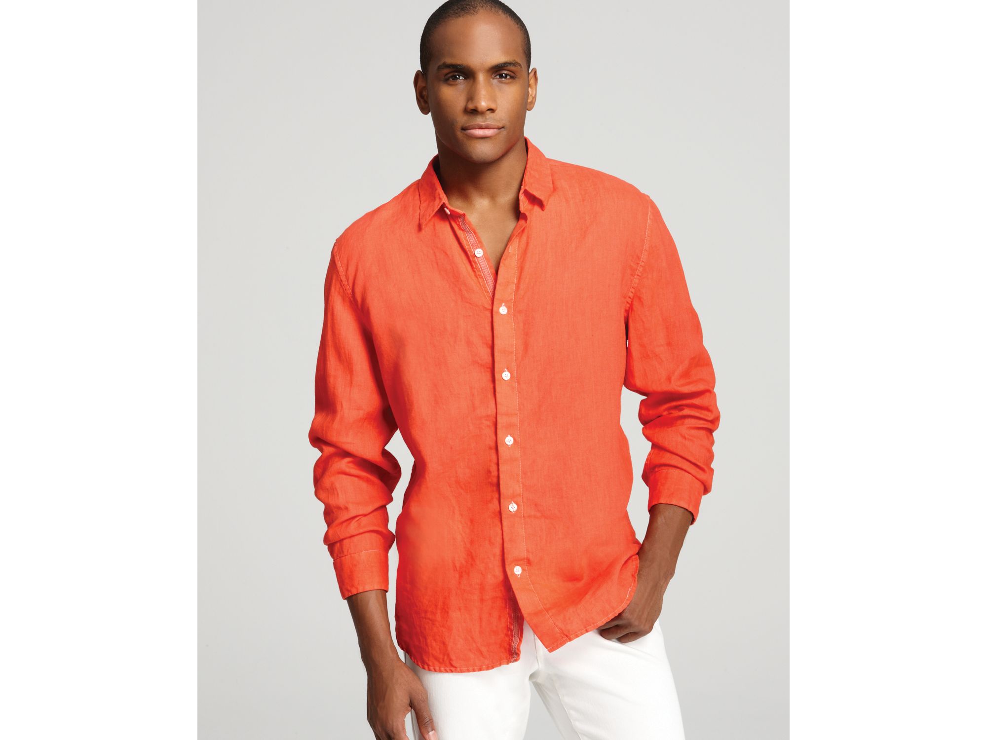 tahari linen shirts