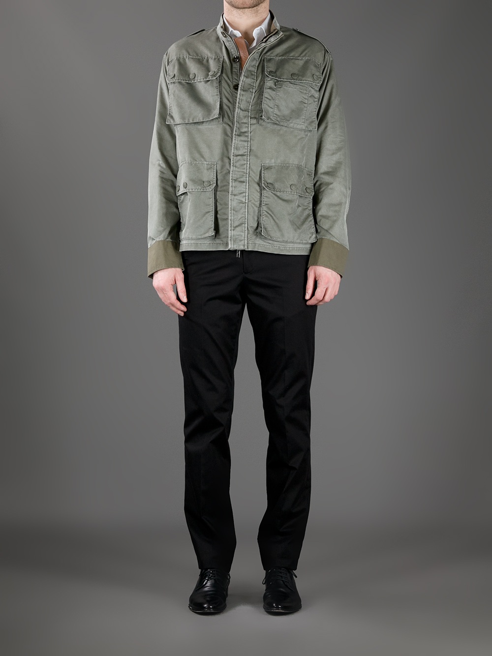 Valentino Zipped Jacket in Green for Men | Lyst