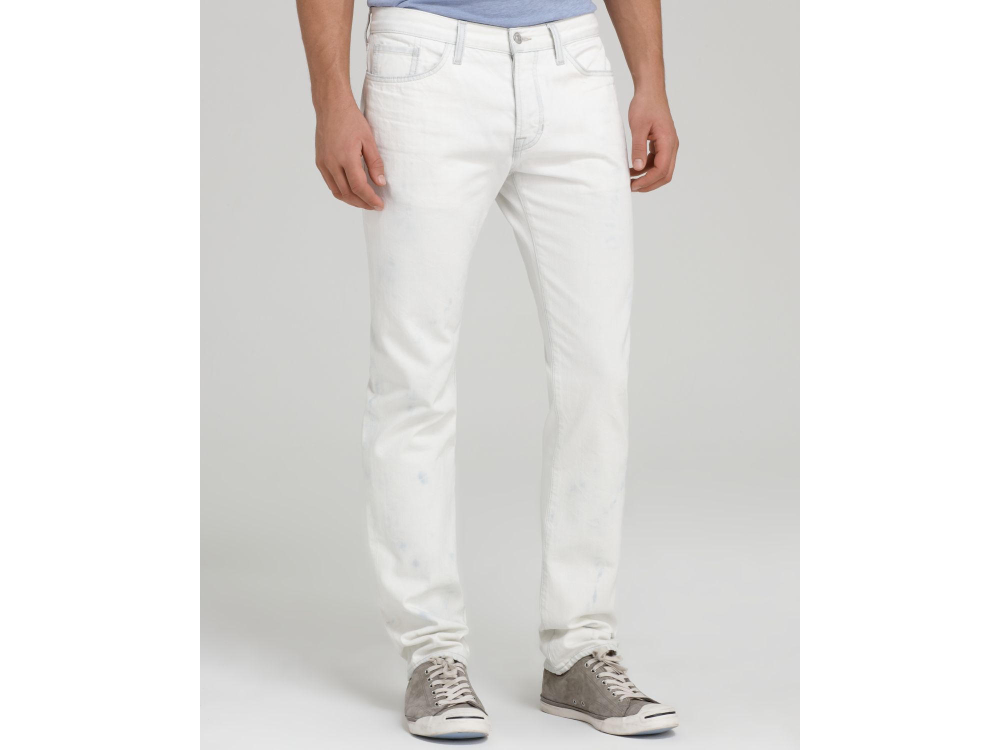 Vince Bleach Out Slim Fit Jeans in Bleach Marble in White for Men ...